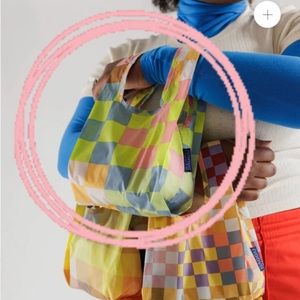 Mini Baggu - Colorful Checkers print
